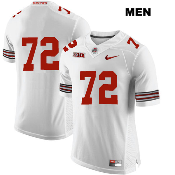 Ohio State Buckeyes Men's Tommy Togiai #72 White Authentic Nike No Name College NCAA Stitched Football Jersey NI19K30DQ